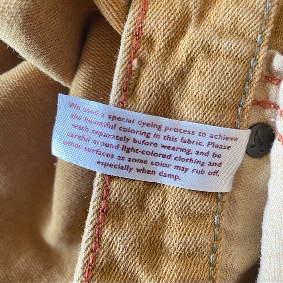 Vintage Eddie Bauer Mustard Yellow Skinny Jeans - Picture 8 of 9